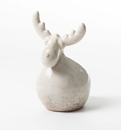 Elg krem keramikk 15 cm Elg krem keramikk 15 cm